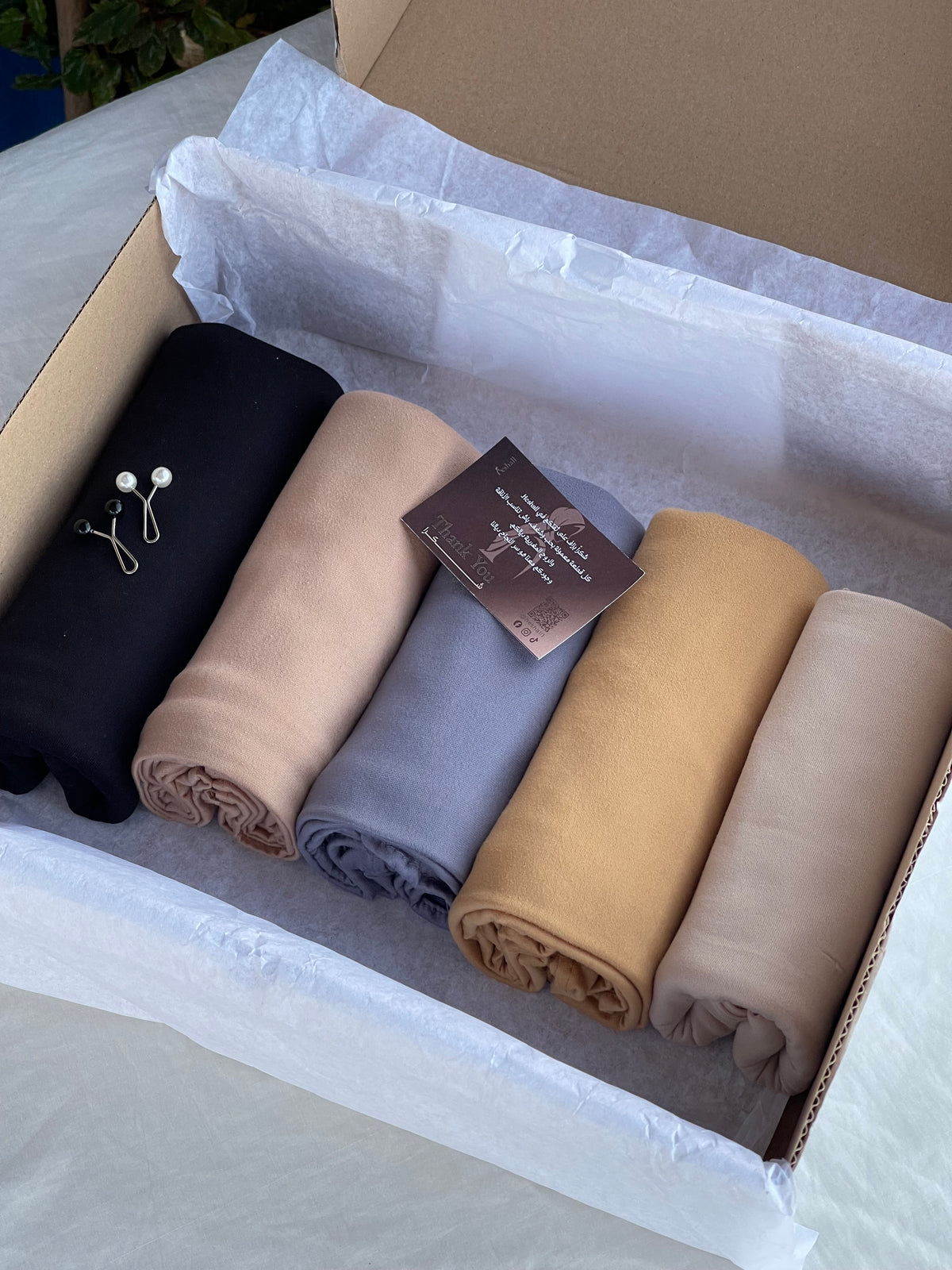 Lycra Normal Foulards - 5 Pieces | فولارات ليكرا نورمال - 5 قطع